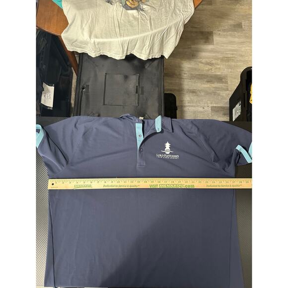 UNRL Performance Golf Polo Navy Blue Size 3XL Chest Logo - Picture 4 of 8